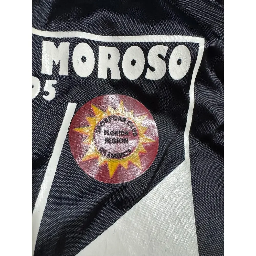 Vintage 1995 Moroso Motorsports Racing Black Jacket - Made in USA Size Medium